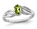 1/2 Carat (ctw) Peridot Ring in Sterling Silver